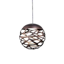 Kelly Cluster pendel, kobber/bronze