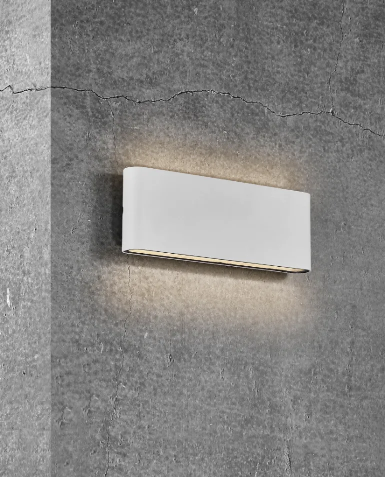 Kinver 26 udendørs væglampe LED, hvid