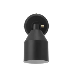 Klip væglampe, sort