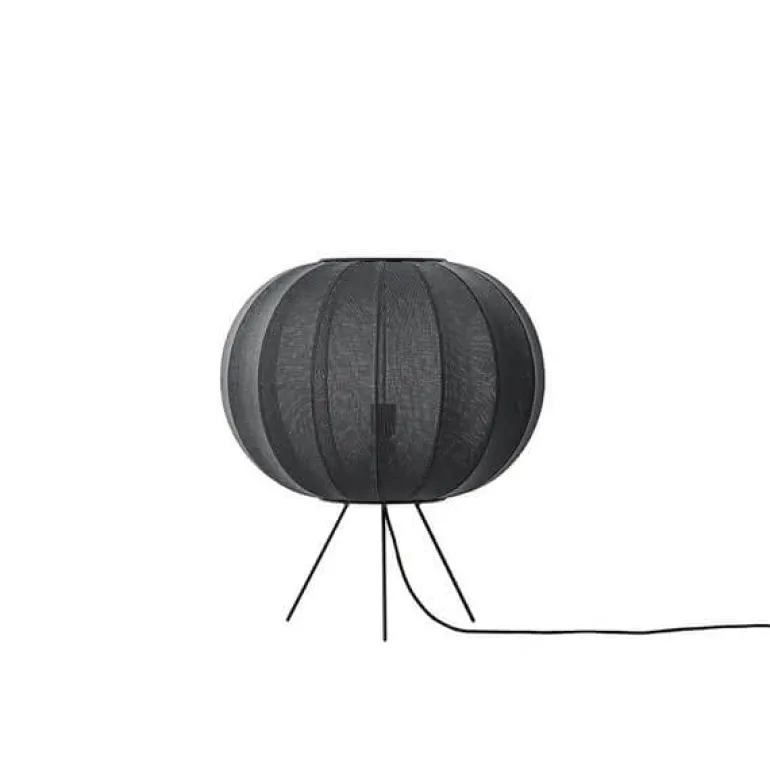 Knit-Wit Ø45 gulvlampe lav, sort
