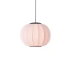 Knit-Wit Ø45 rund pendel LED, lys pink