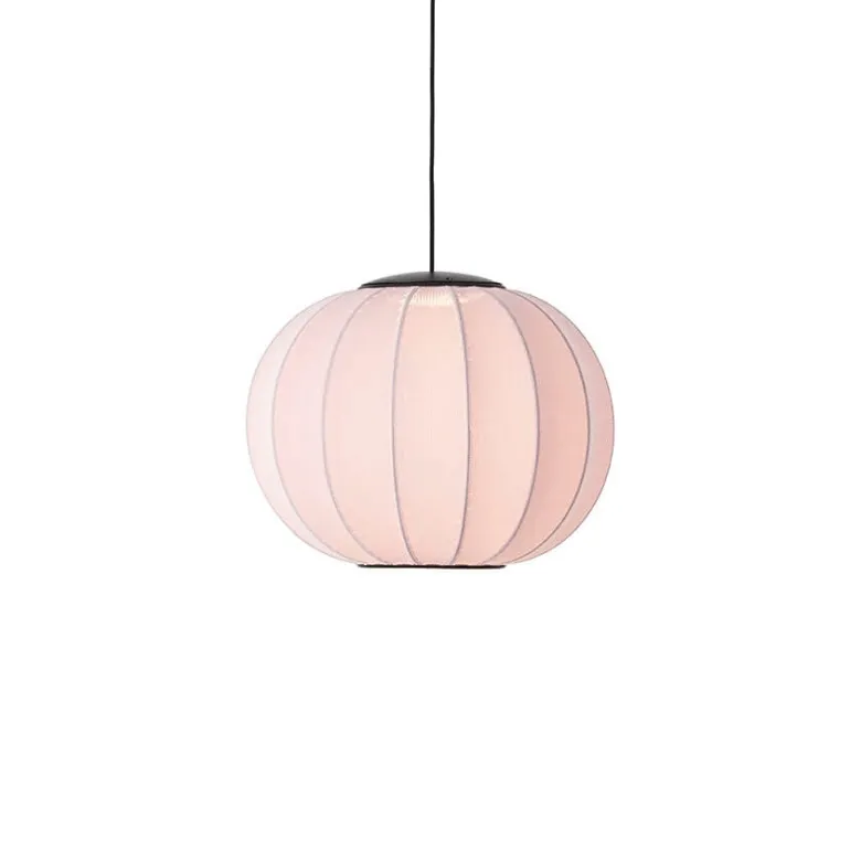 Knit-Wit Ø45 rund pendel LED, lys pink
