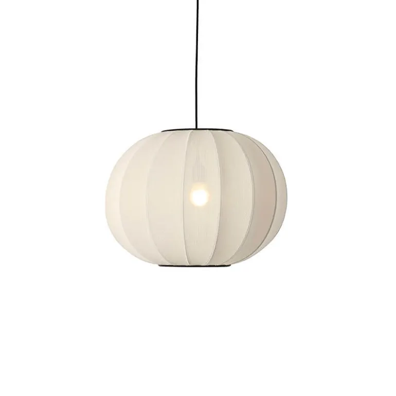 Knit-Wit Ø45 rund pendel, pearl hvid