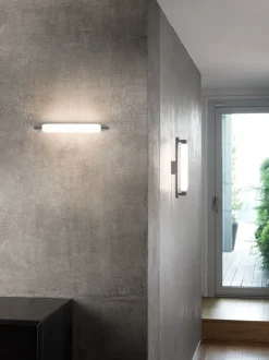 La Roche væglampe, mat grå