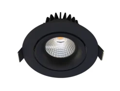 LED Downlight Tilt 10,9W, indbygning, sort