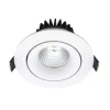 LED Downlight Tilt 12,7W, indbygning, dim-to-warm, mat hvid