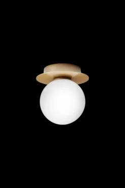 Liila 1 Small væglampe / loftlampe IP44, nordic guld/opal