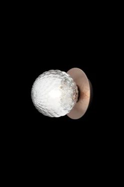 Liila 1 Small væglampe / loftlampe IP44, mørk bronze/klar