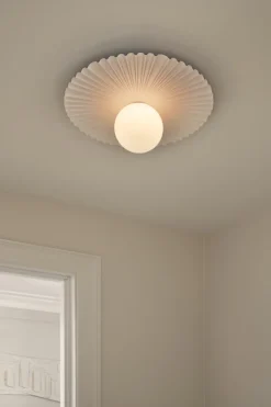 Liila Muuse væglampe / loftlampe medium, Nordic guld/opal