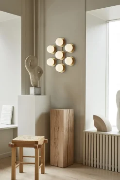 Liila Star væglampe / loftlampe, nordic guld/opal