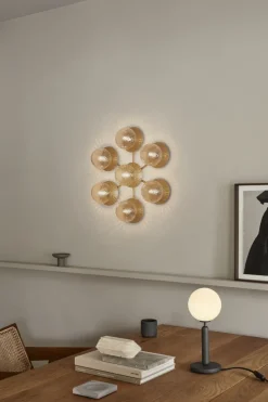 Liila Star væglampe / loftlampe, nordic guld/klar