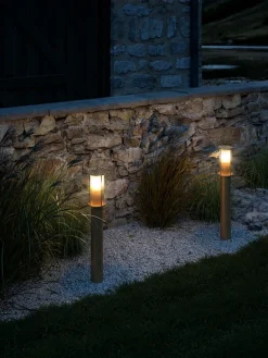 Linton udendørs havelampe, messing