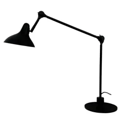 Lotus bordlampe, mat sort