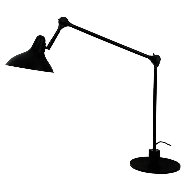 Lotus bordlampe, mat sort