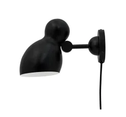 Ludo væglampe, sort