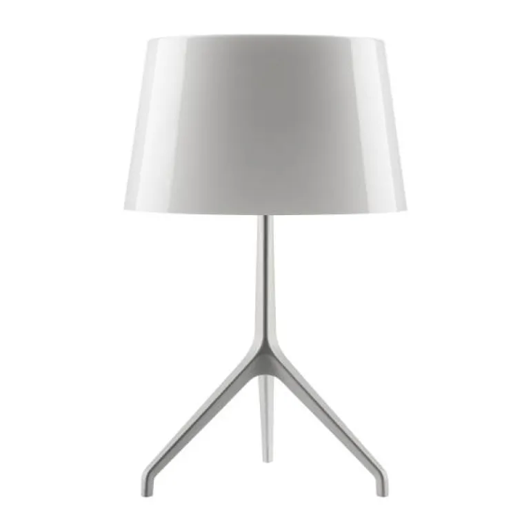 Lumiere XXS bordlampe, aluminium/hvid