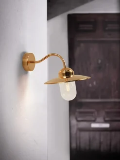 Luxembourg udendørs væglampe, kobber