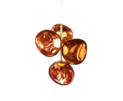 Melt mini lysekrone, kobber