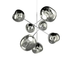 Melt stor lysekrone, sølv