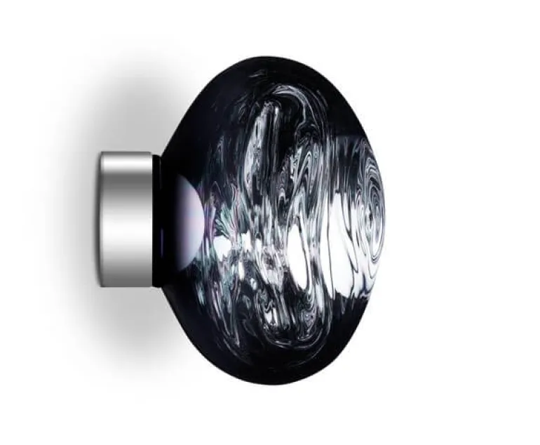 Melt Surface mini væglampe / loftlampe, røgfarvet