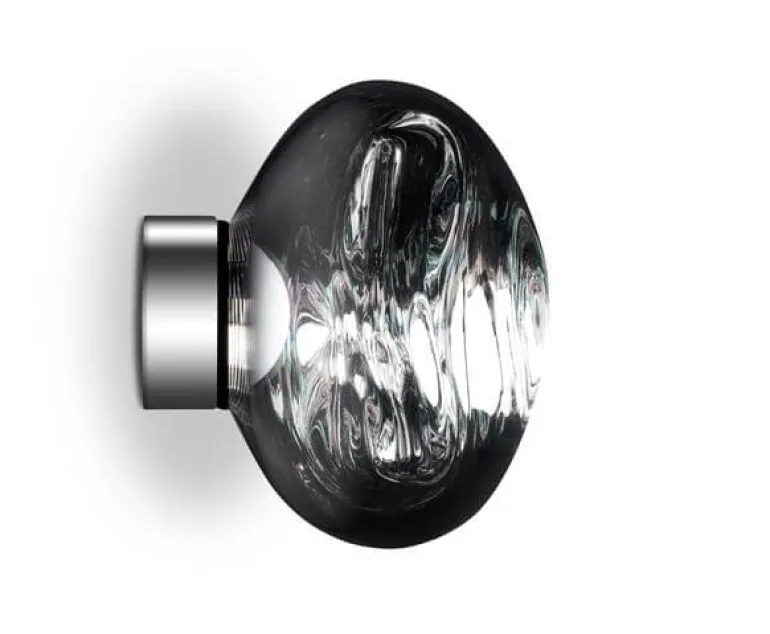 Melt Surface mini væglampe / loftlampe, sølv