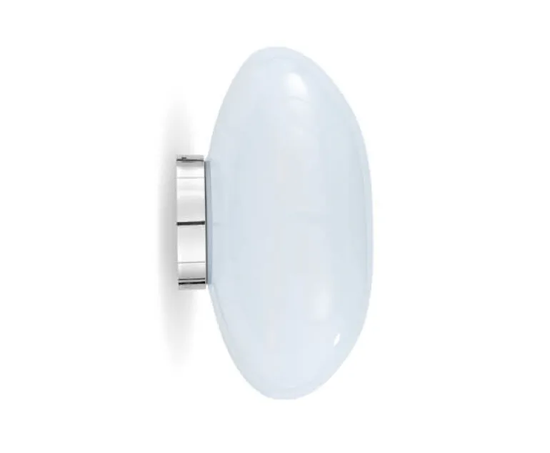 Melt Surface væglampe / loftlampe, opal/sølv