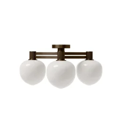 Memoir 3 loftlampe 120, bronze/opal