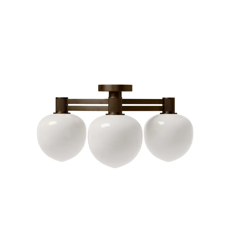 Memoir 3 loftlampe 120, bronze/opal