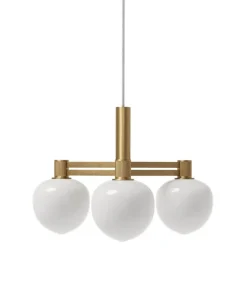 Memoir 3 lysekrone 120, messing/opal