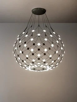 Mesh pendel Ø100 / 2 m ledning, sort