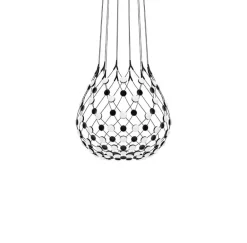 Mesh pendel Ø80 / 1 m ledning, sort