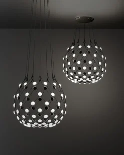 Mesh pendel Ø100 / 1 m ledning, sort