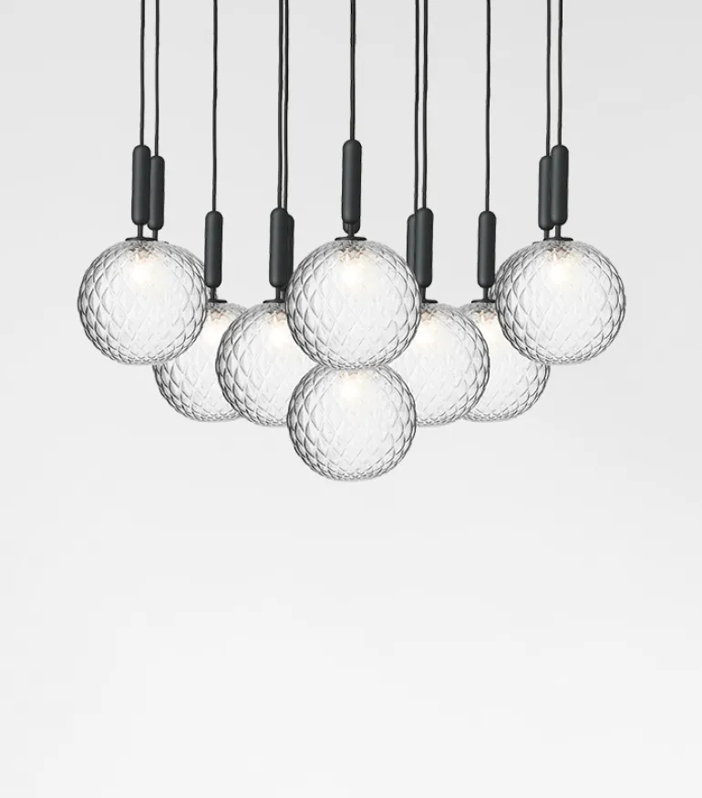 Miira 13 Large pendel, optic/rock grey