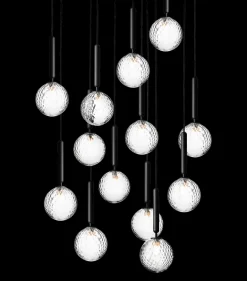 Miira 13 pendel, grå/klar