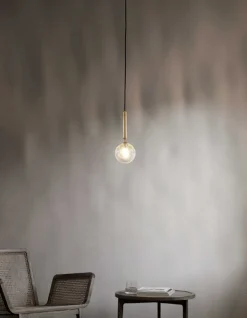 Miira 1 pendel, messing/klar