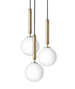 Miira 3 pendel, messing/opal