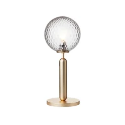 Miira bordlampe, messing/klar