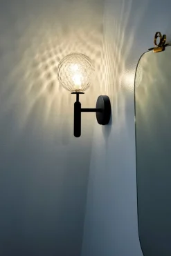 Miira væglampe, grå/klar