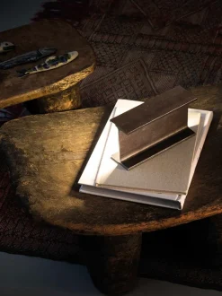 Mini Mais plus que bordlampe, rå metal