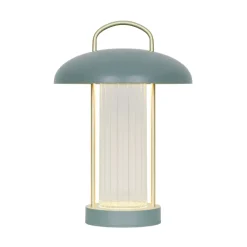 Mirano Portable batteri-/ bordlampe, støvet grøn