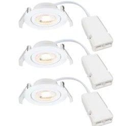 Monolo 3-kit indbygningsspot, hvid