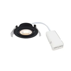 Monolo 1-kit indbygningsspot, sort