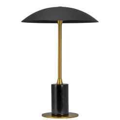 Moon batterilampe / bordlampe, sort/messing