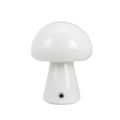 Morkel Mushroom batterilampe / bordlampe, hvid