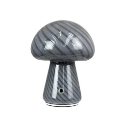 Morkel Mushroom batterilampe / bordlampe, grå