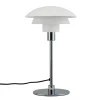 Morph D21 bordlampe, hvid/krom