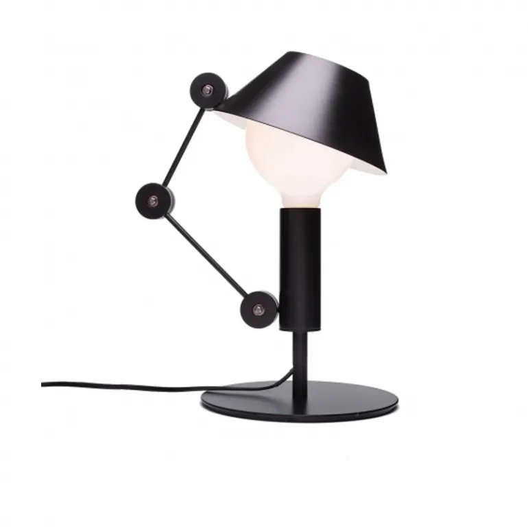 Mr. Light bordlampe, sort/hvid
