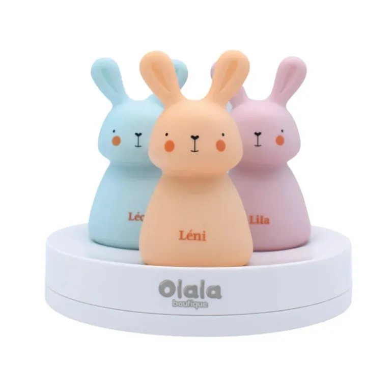 Natlampe Trio kanin, farvet