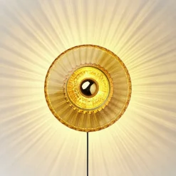 New Wave Optic væglampe, amber