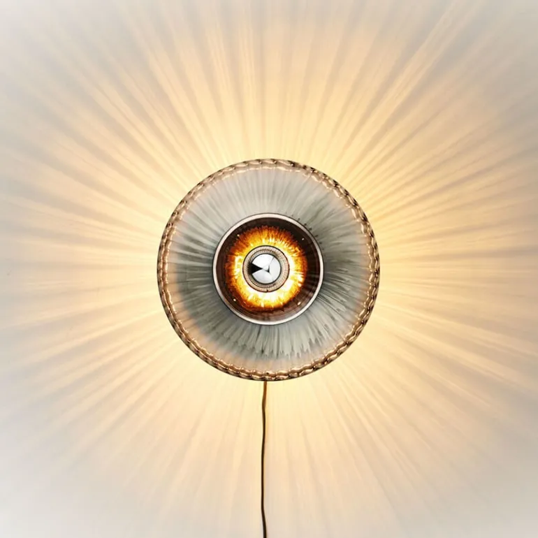 New Wave Optic XL væglampe, smoke